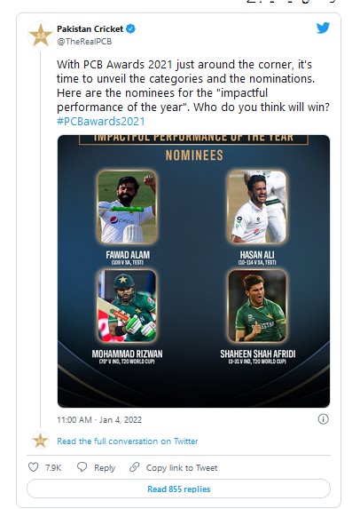 Nominations for annual PCB Awards 