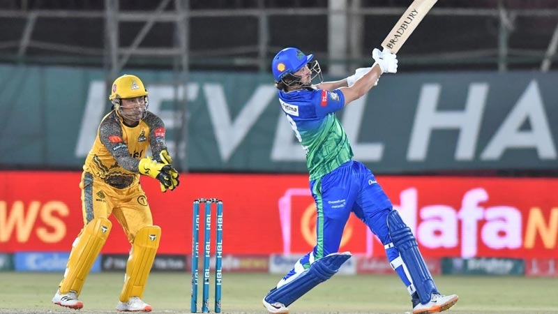 In the 13th match of Pakistan Super League (PSL), Multan Sultans gave a target of 223 runs to Peshawar Zalmi.