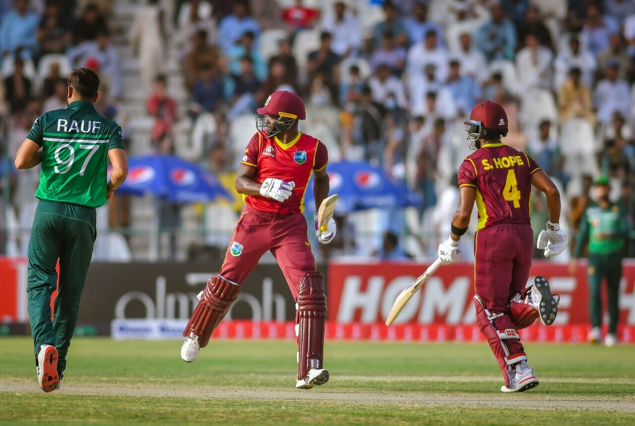 Pakistani batsmen chased the target of 306 runs given by West Indies