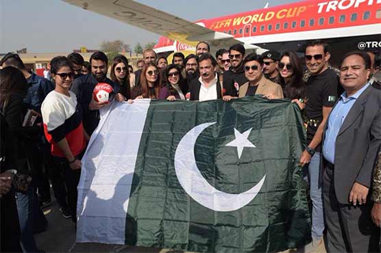 FIFA World Cup trophy reached Pakistan!!