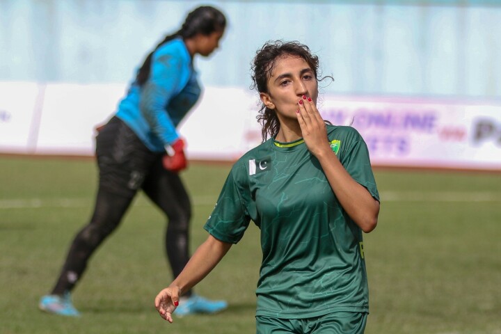Pakistan women's football team got their first win
