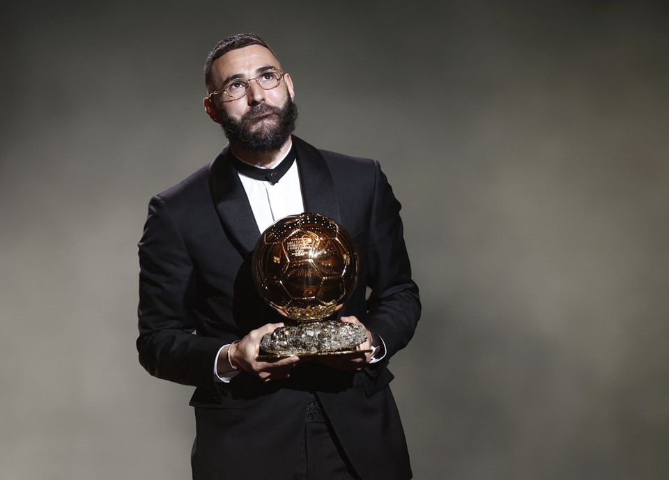 Real Madrid's French footballer Karim Benzema won the FIFA Ballon d'Or award. Benzema is the fifth French footballer overall to win the award,